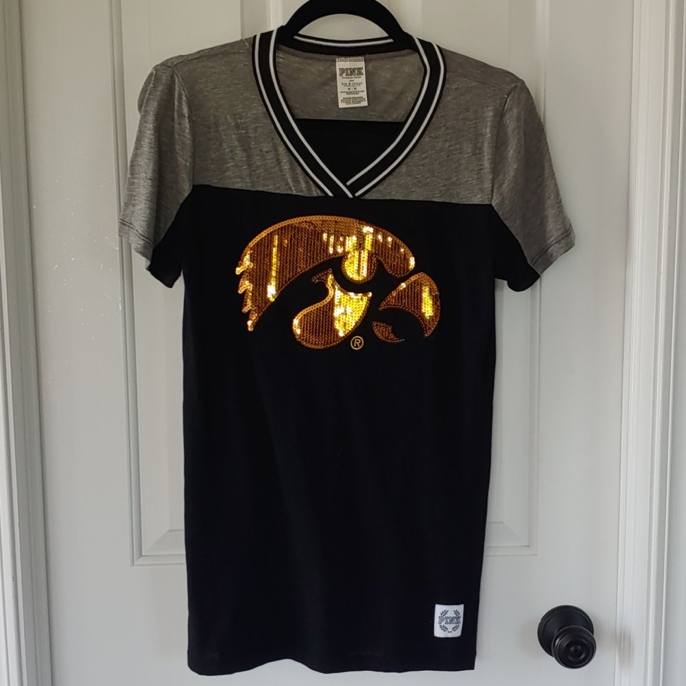 VS Pink Iowa Hawkeyes tee